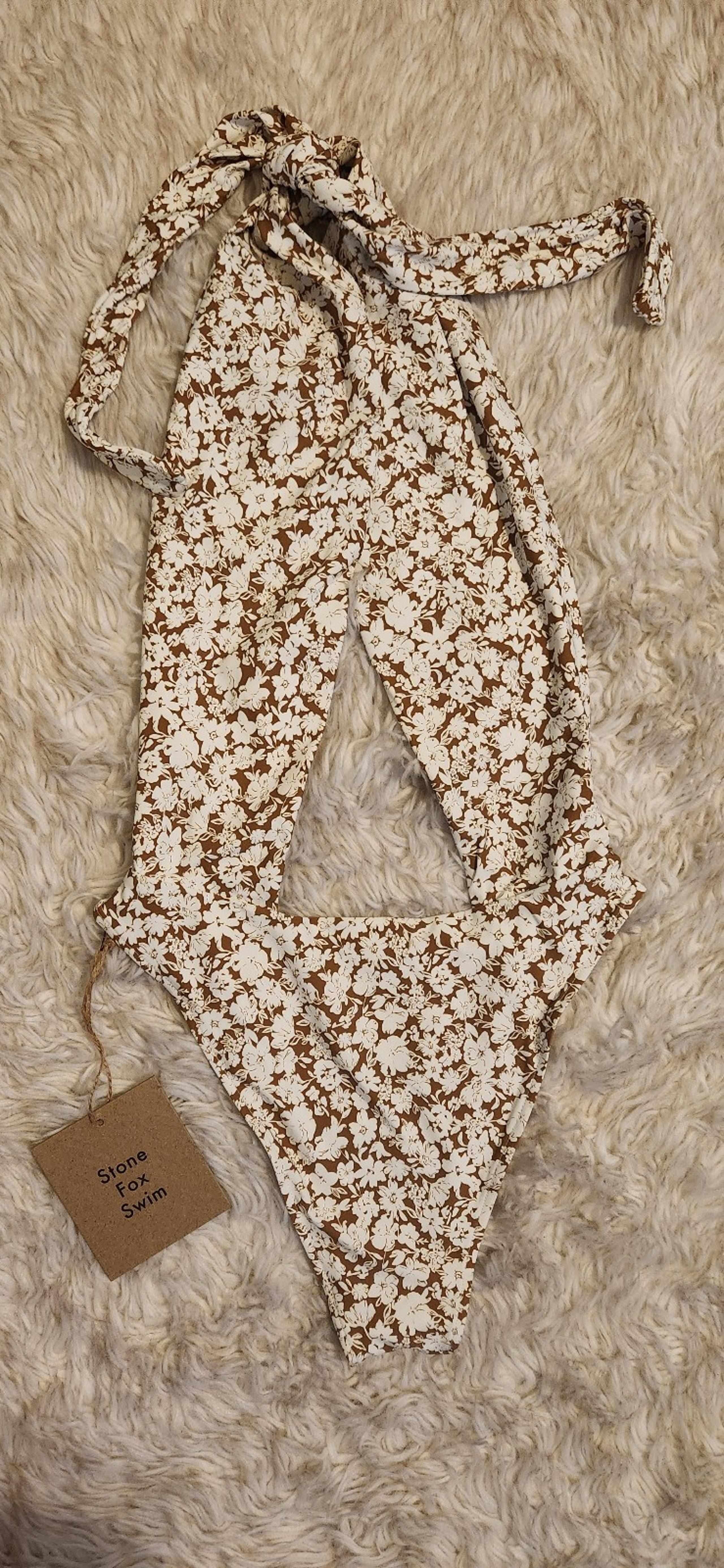 Stone Fox Swim Halter Swimsuit