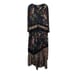 Kate & Mallory lace floral leopard multiprint maxi dress Sz XL boho festival