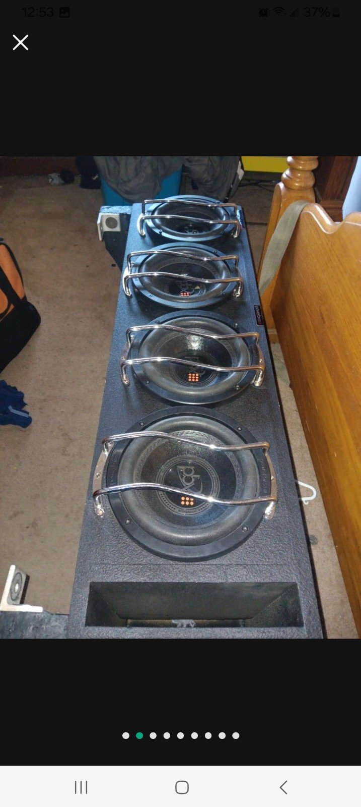 Quad 8 loaded enclosure