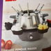 Dash Deluxe Stainless Steel Fondue Maker w/ Temperature Control Fondue Fork NEW