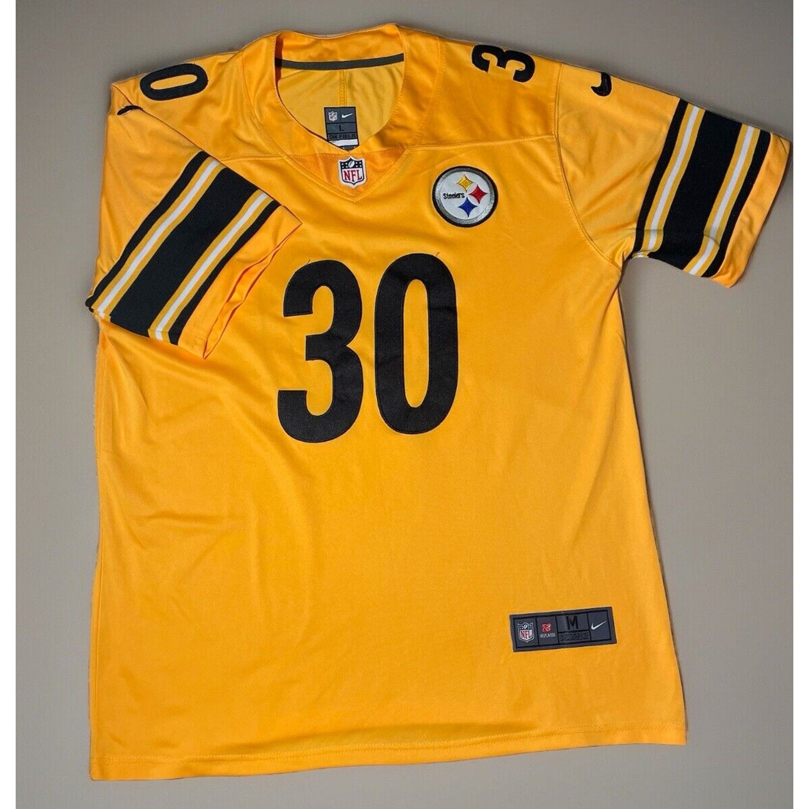 pittsburgh steelers Color Rush Jersey LG Nike James Conner Yellow Rare Stitched