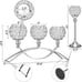 NEW 3 Arms Silver Crystal Candle Holders Decorative Candelabra Candlesticks