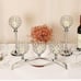 NEW 3 Arms Silver Crystal Candle Holders Decorative Candelabra Candlesticks
