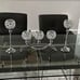 NEW 3 Arms Silver Crystal Candle Holders Decorative Candelabra Candlesticks
