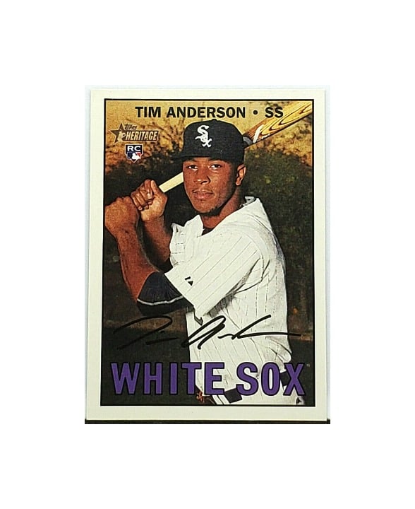 TIM ANDERSON ROOKIE SP HIGH NUMBERS 2016 TOPPS HERITAGE #674, CHICAGO