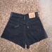 Levi Strauss & Co. Black 80’s High Wasted Shorts size 25