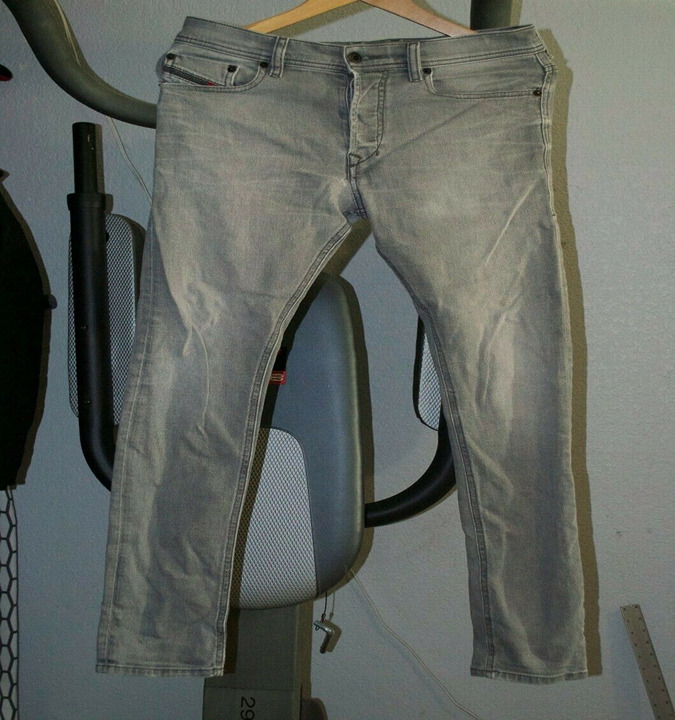 Mens Diesel Tepphar Wash 0853T_Stretch slim skinny carrot jean