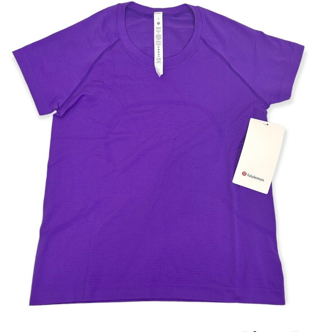 NWT LULULEMON Swiftly Tech Short Sleeve Top 2.0 Atomic Purple Size 6