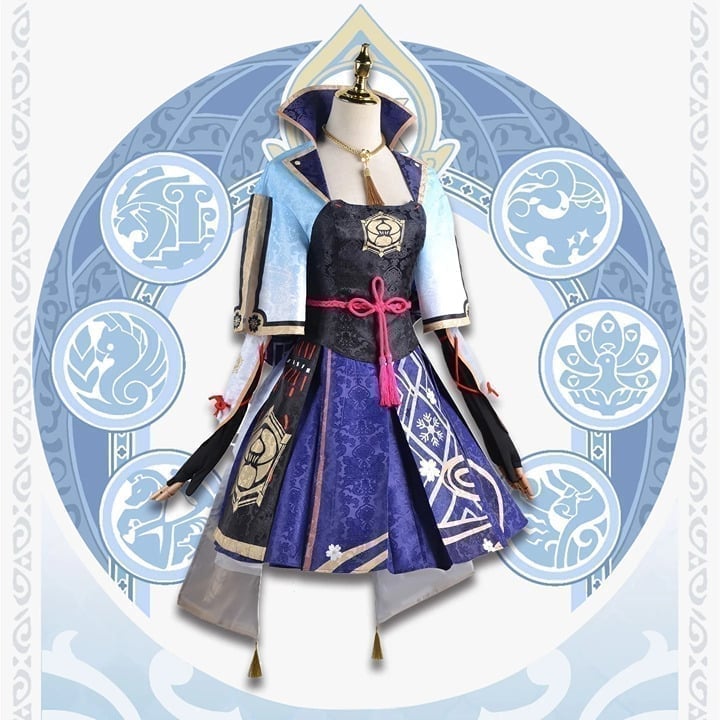 Genshin Impact Cosplay - Ayaka Cosplay w/Breastplate (UWOWO/Osais Cosplay)