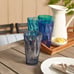 Optix Plastic Reusable Drinking Glasses Set of 8 BPA-Free