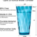 Optix Plastic Reusable Drinking Glasses Set of 8 BPA-Free