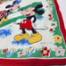 3 Vintage Disney Mickey And Minnie Mouse Handkerchief Hanky Square Mid Century 1