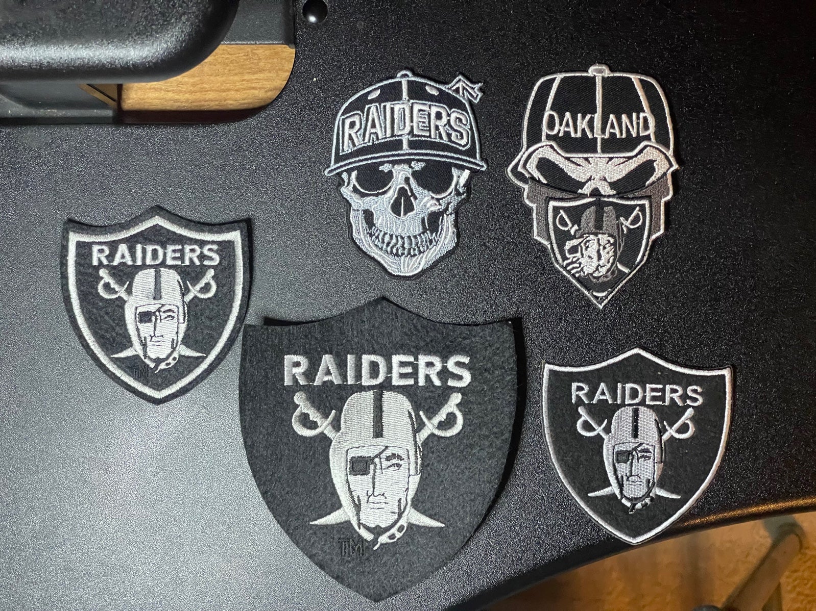 5 patch lot Oakland Las Vegas Raiders Patch