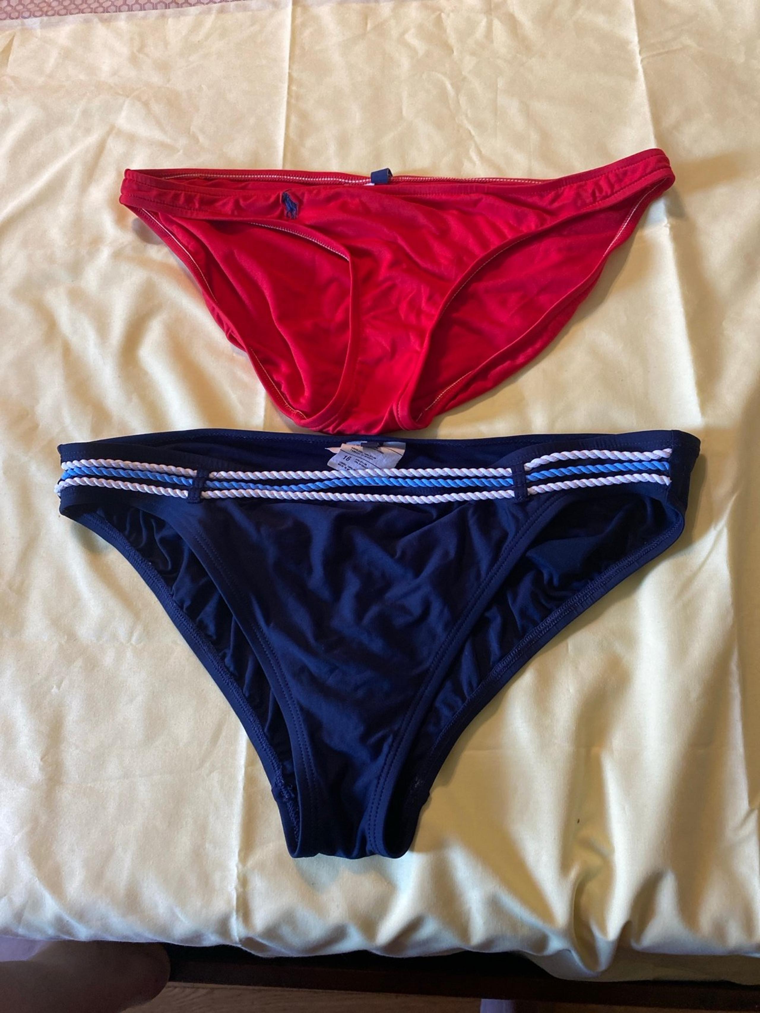 Two bikini bottoms size L and XL