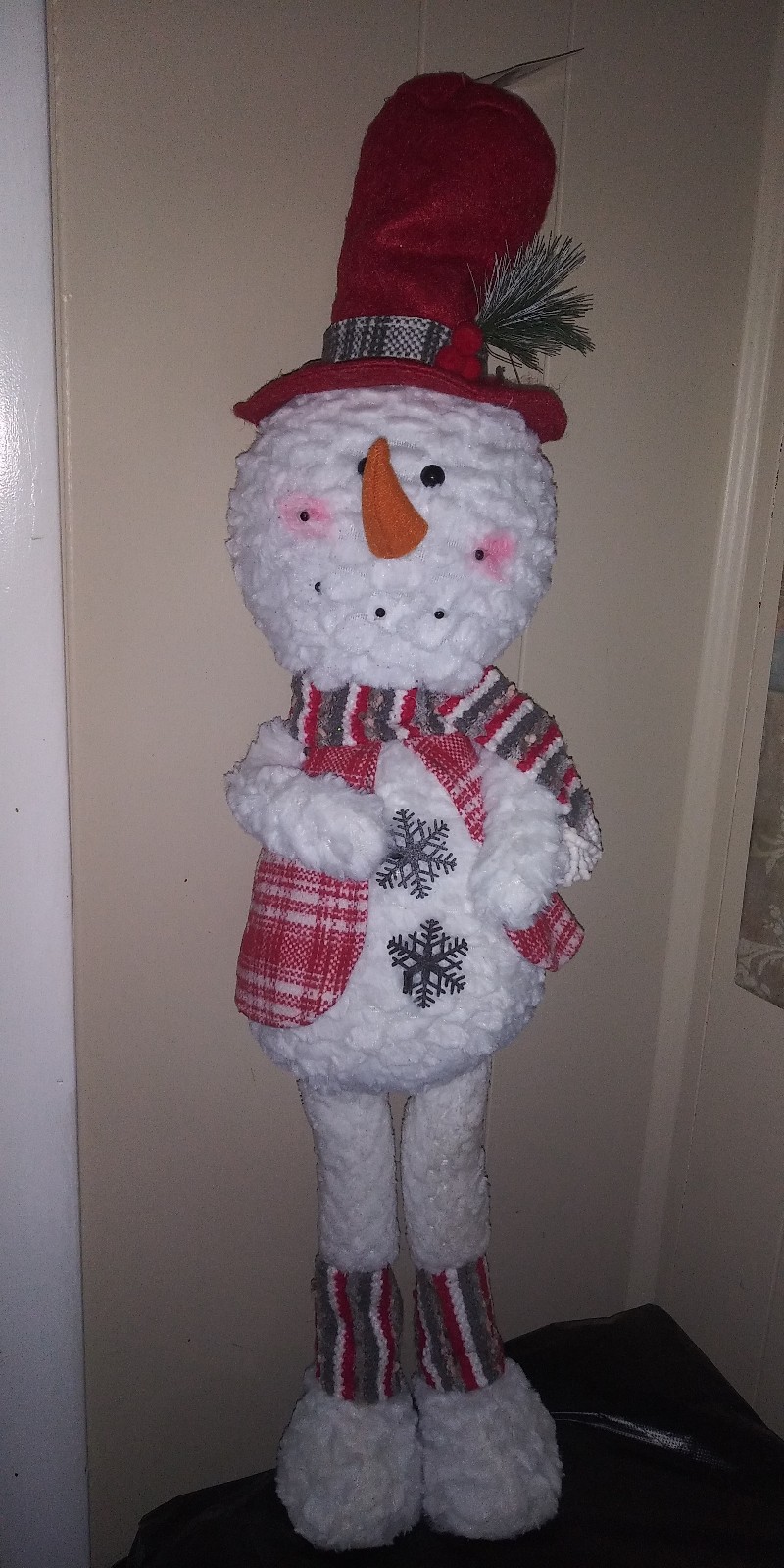 Snowman 32 tall x 8 wide New with tags