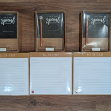NIB teacher pen/paper pad gift set lot of 3