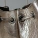 Marco Masi AURORA -Italian Calfskin Leather Gold Bucket Bag NWT