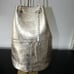 Marco Masi AURORA -Italian Calfskin Leather Gold Bucket Bag NWT