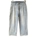 Judy Blue Wide Leg Cropped Jeans 5/27 Light Wash Button Fly Cotton Blend