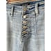 Judy Blue Wide Leg Cropped Jeans 5/27 Light Wash Button Fly Cotton Blend