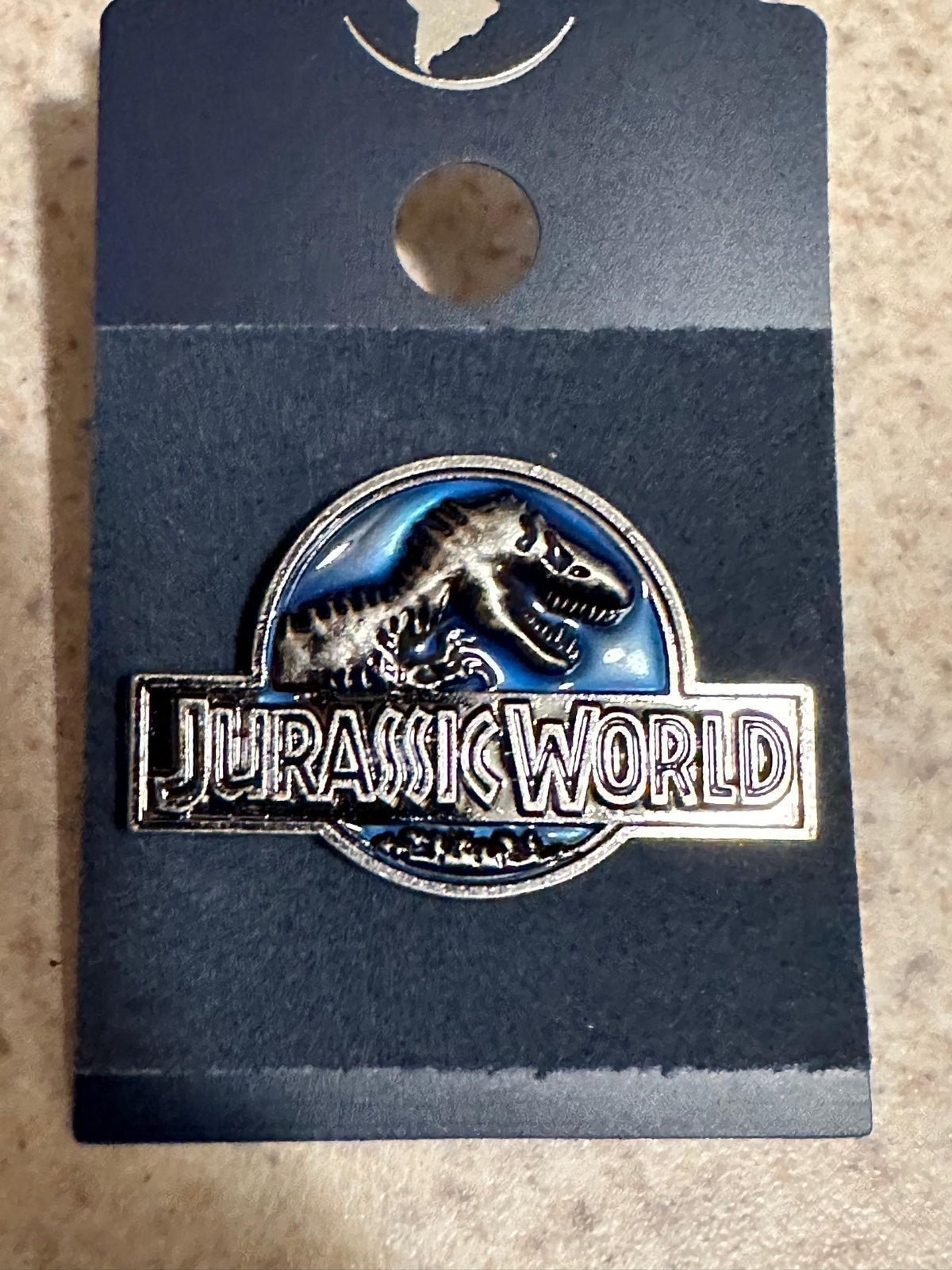 NEW Universal Studios Jurassic World Logo Pin (Blue)