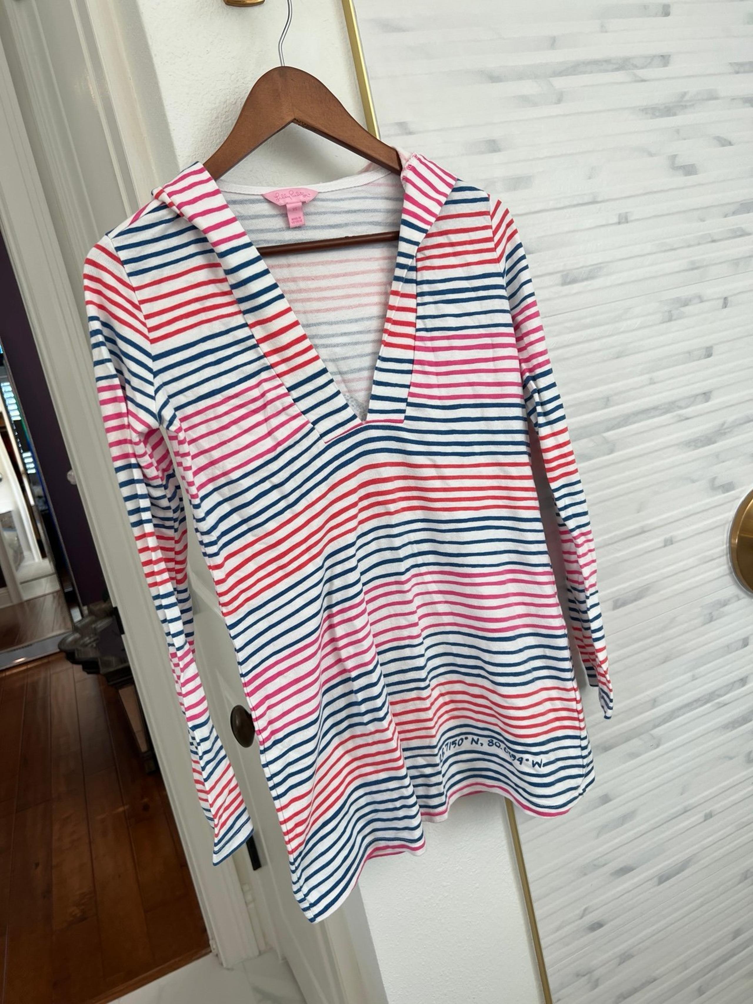 Lilly Pulitzer women’s beach pool coverup long sleeve XS