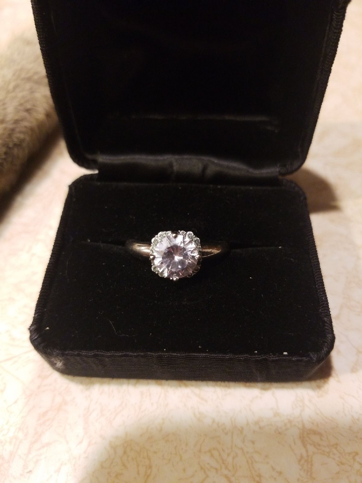1.5ct Diamond Moissanite engagement ring