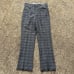 Vintage 70s Kings Road Sears Plaid Flare Boot Cut Disco Pants 34x32