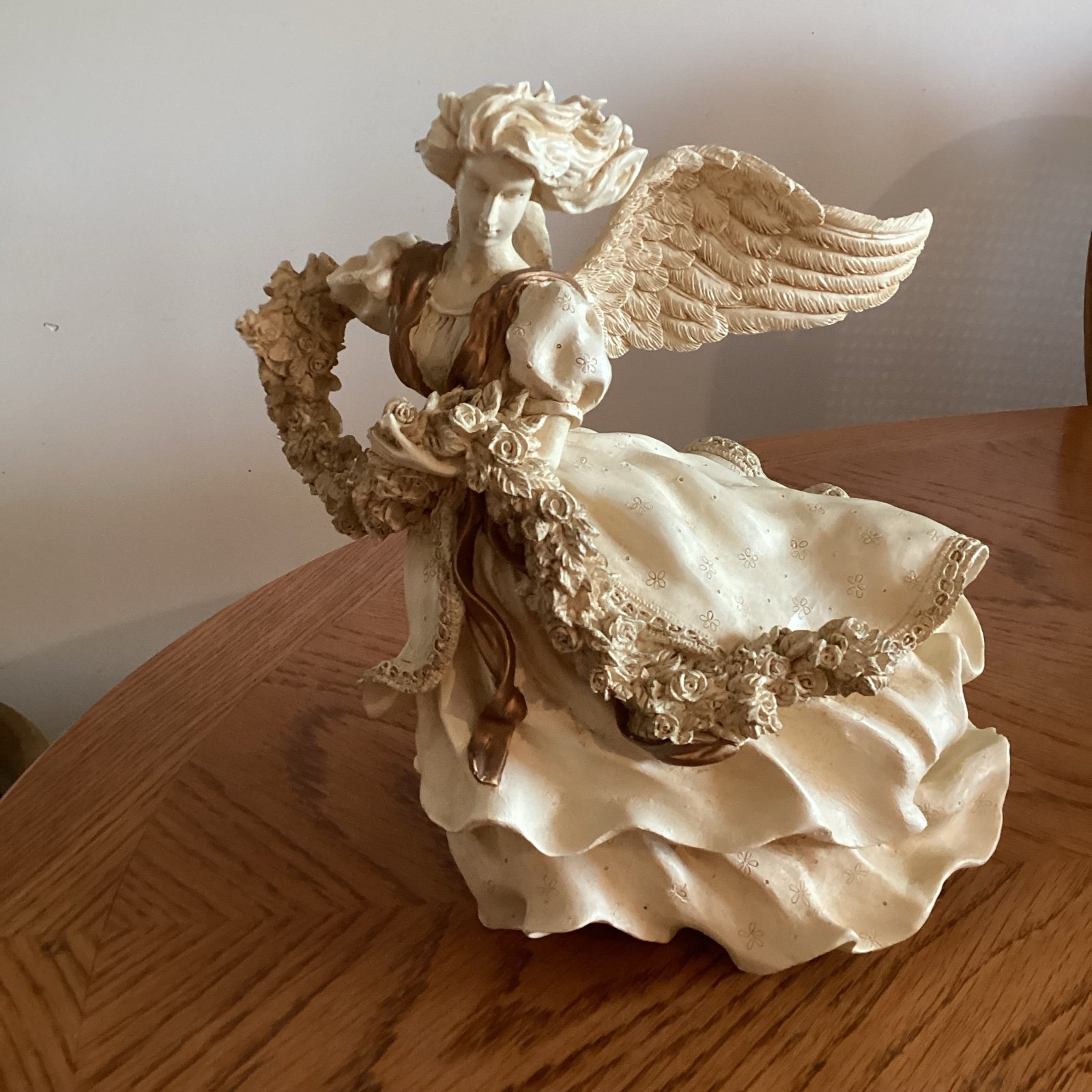Vintage Angel Figurine Beige