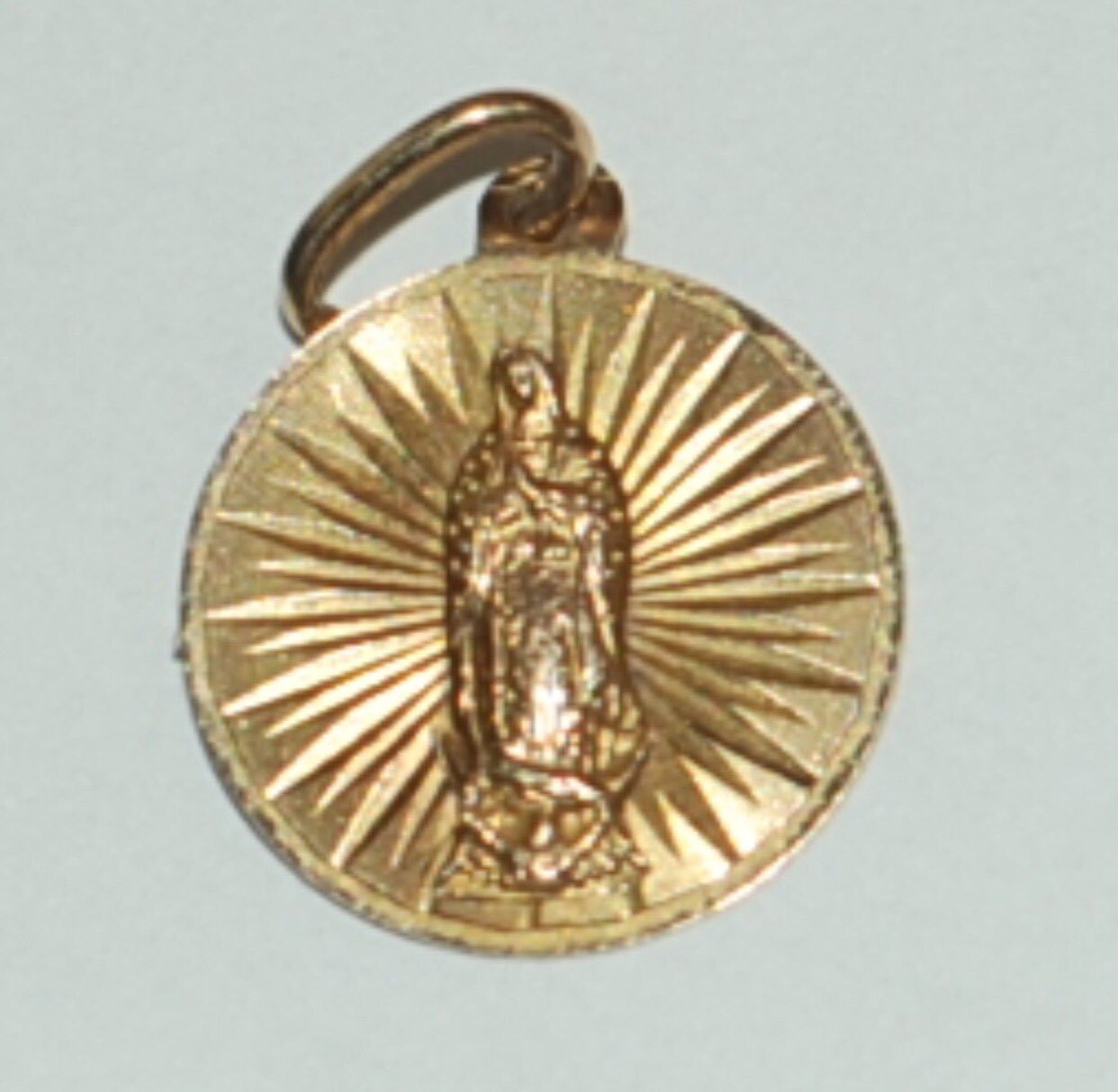 Our Lady Of Guadalupe Gold Pendant