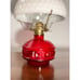 Vintage LampLight Farms Oil Lamp Red body With White Hobnail Shade
