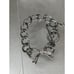 Juicy Couture Bracelet Rhinestone Crystal Pave Bow Silver Tone Chain Toggle Y2K