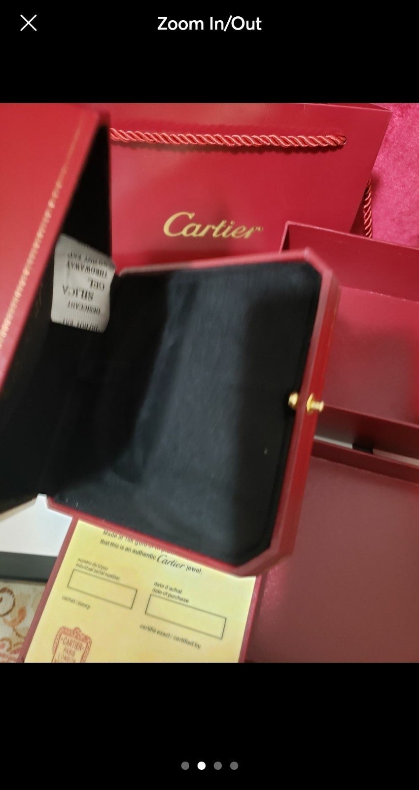 Cartier bracelet bangle gift storage box