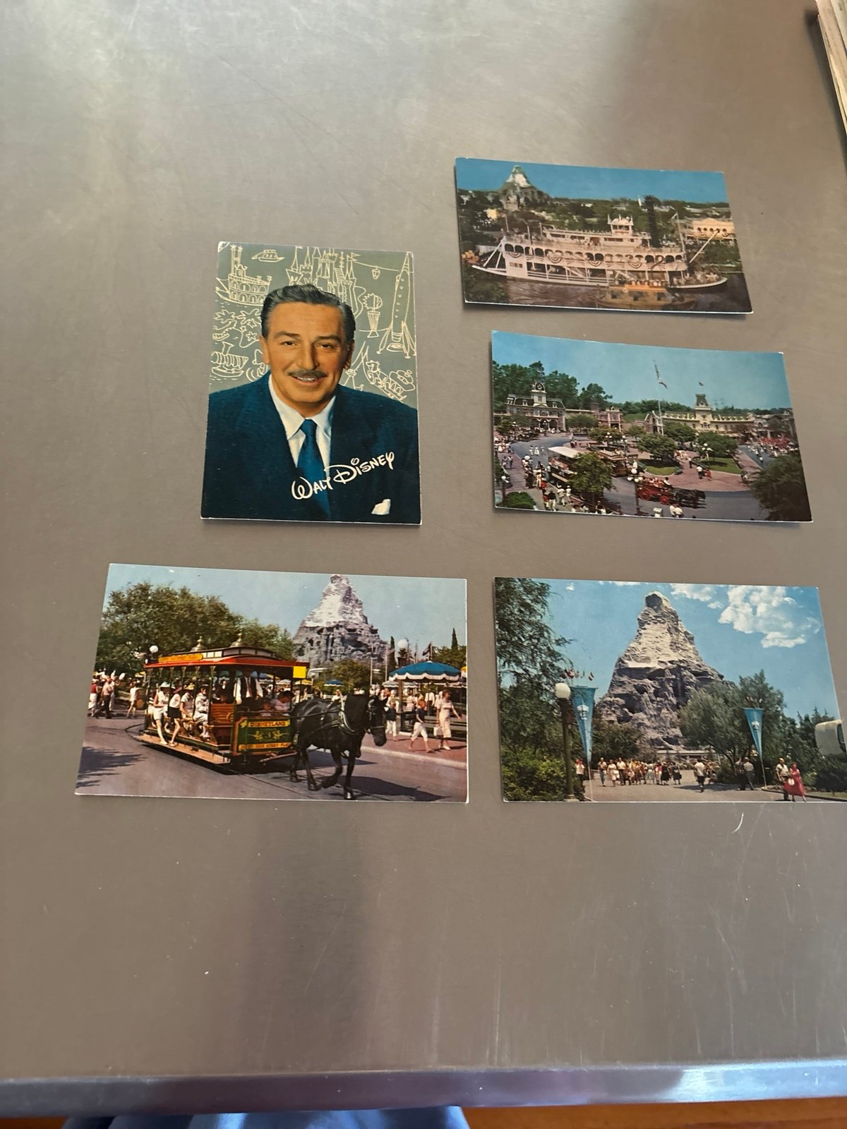 Vintage Disneyland postcards unused