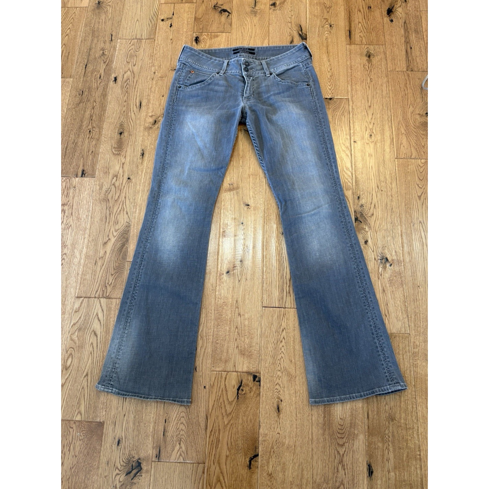 Hudson Flared Leg Jeans Gray Size 30