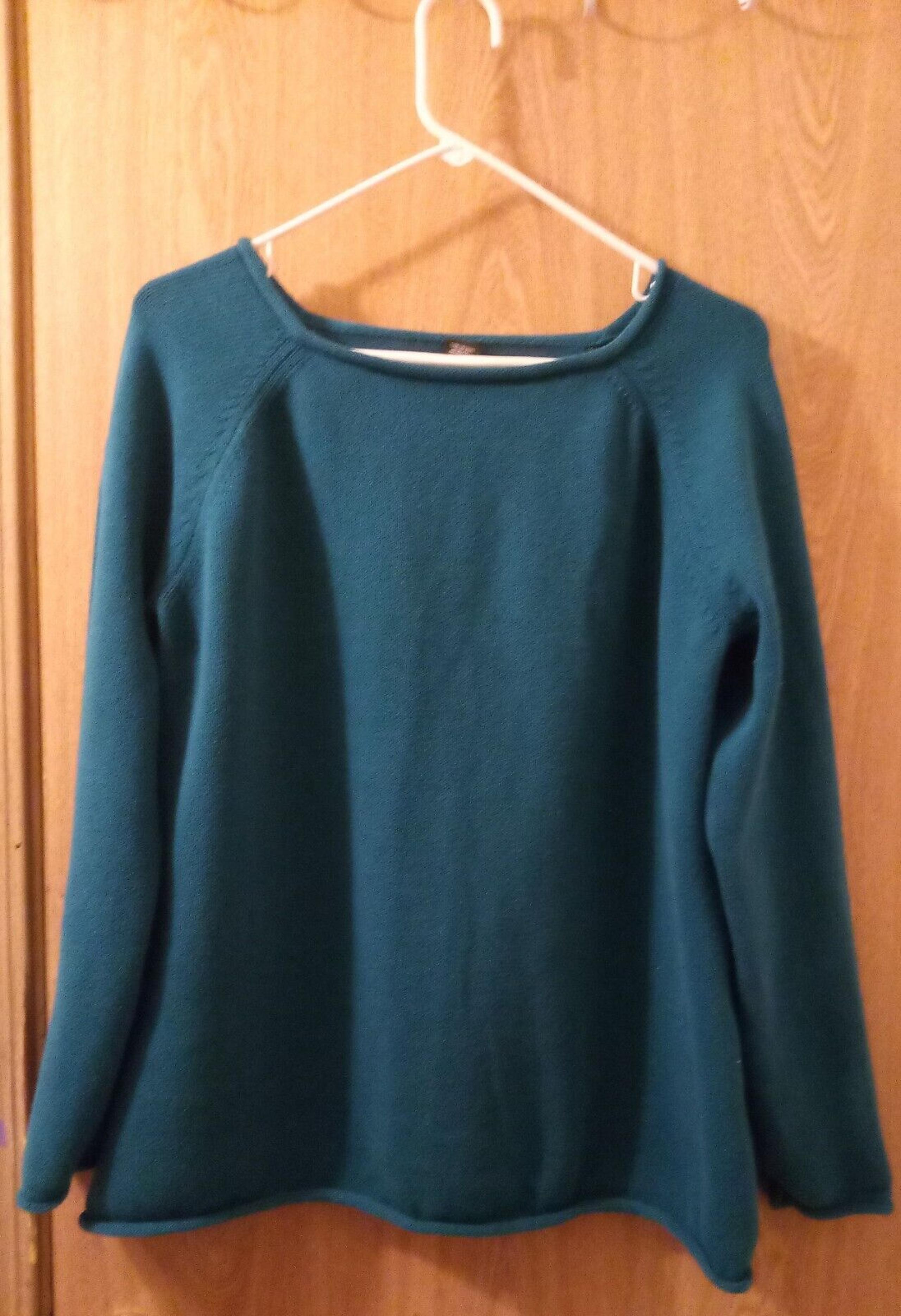 EDDIE BAUER Sz XL Green Sweater