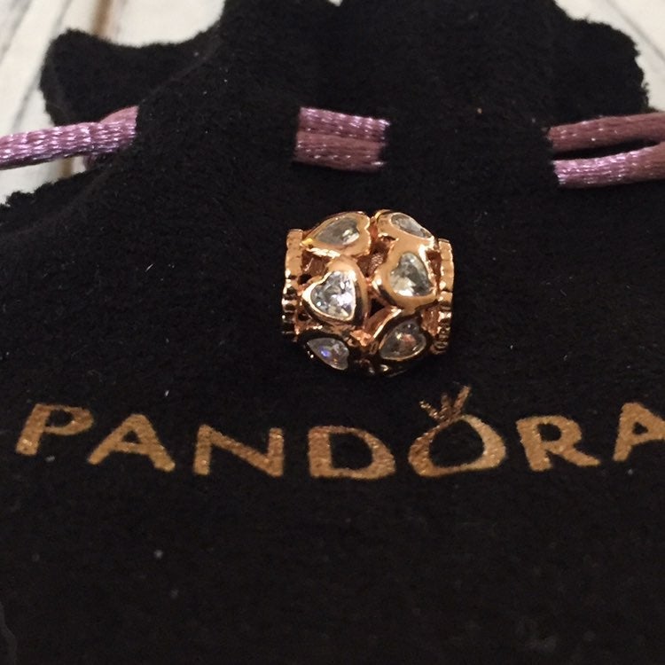 Pandora love all around charm, in rose gold