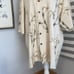 Joseph & Feiss Cream Foliage Leaf Print 100% Silk Button Up Shirt Size XXL