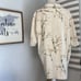 Joseph & Feiss Cream Foliage Leaf Print 100% Silk Button Up Shirt Size XXL