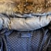 FRED PERRY Grey Down Jacket with Removable Fur, Size M