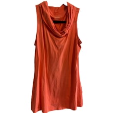 Lilly Pulitzer sleeveless Orange tank with cowl neck size M