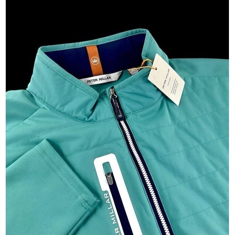 NEW Peter Millar Crown Sport Weld Elite Hybrid Half Zip Jacket Billiard XL 200