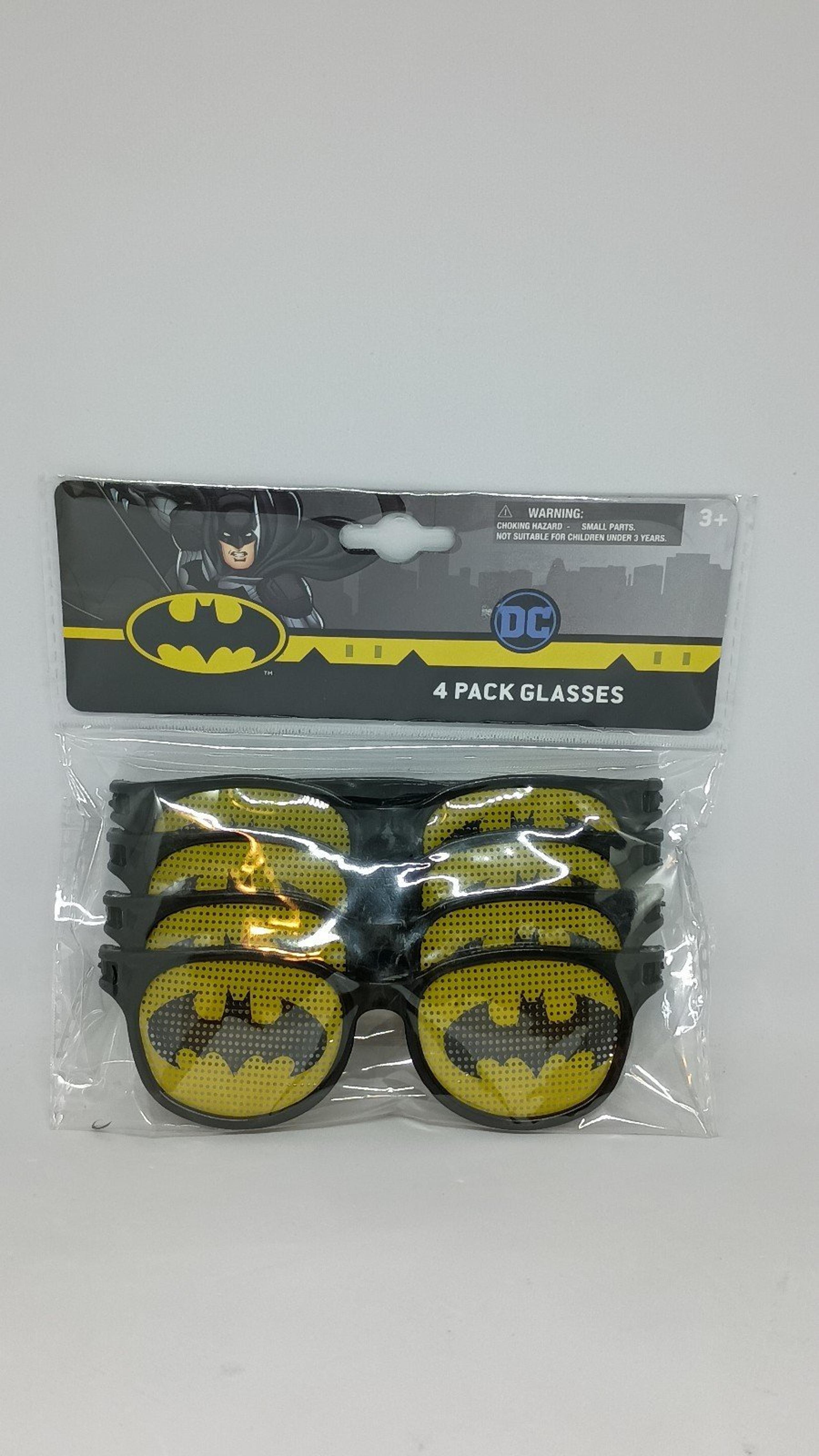 DC Comics Batman 4-Pack Glasses Party Favors Unique Party Supplies