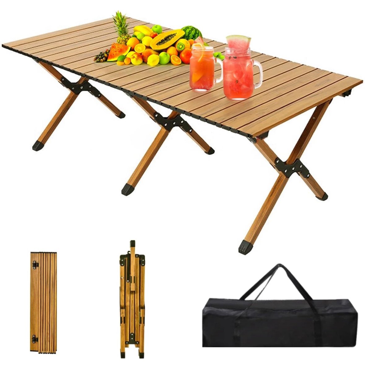 Portable Picnic Table, 4ft Low Height Portable Folding Travel Camping Table -824