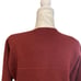 Eileen Fisher Maroon Cherry Open Front 3/4 Sleeve Wool Knit Cardigan Size Small