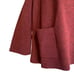 Eileen Fisher Maroon Cherry Open Front 3/4 Sleeve Wool Knit Cardigan Size Small