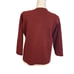 Eileen Fisher Maroon Cherry Open Front 3/4 Sleeve Wool Knit Cardigan Size Small
