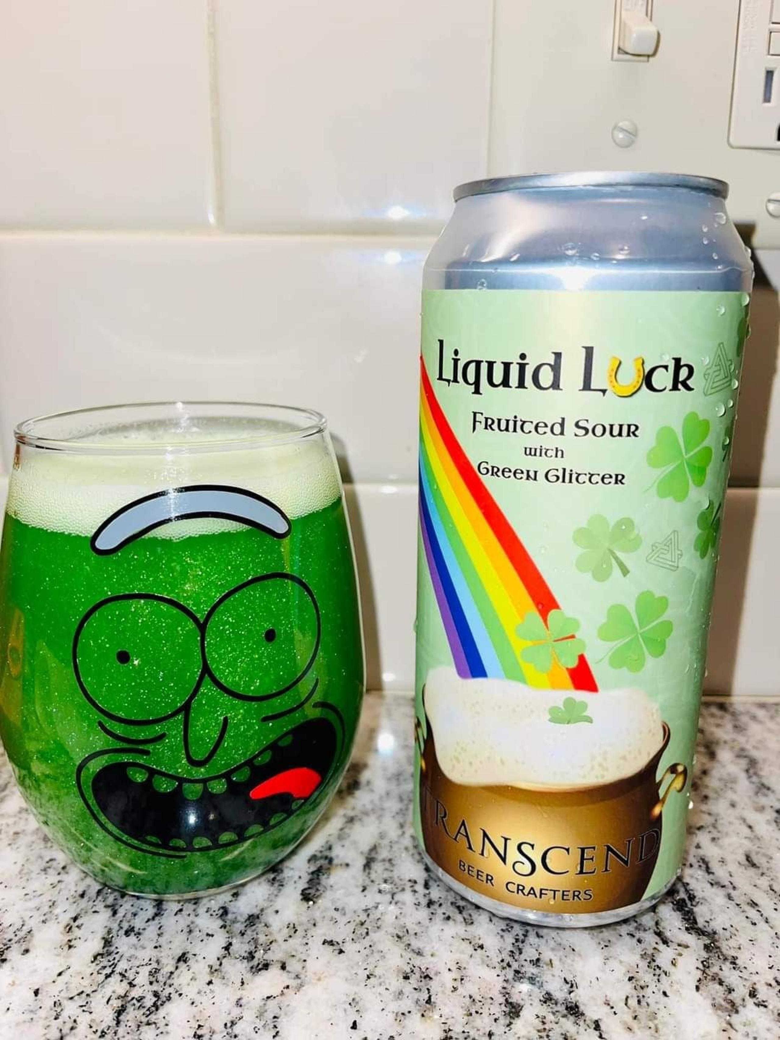 Pickle Rick Themed Wine Glass