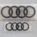 Audi black emblem badge