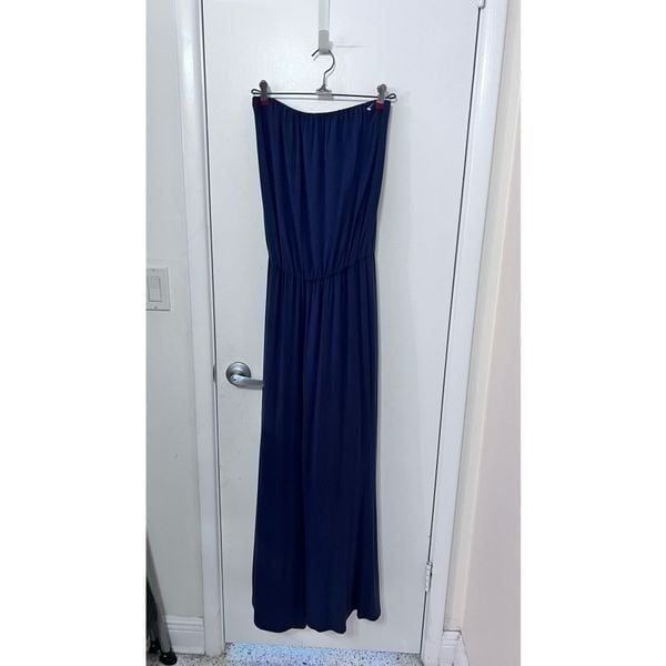 TART NAVY BLUE SLEEVELESS JUMPSUIT ROMPER WOMENS SIZE XS